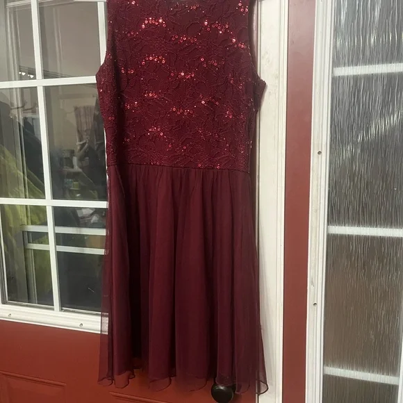 speechless red dress Speechless Red V-Neck Skater Dress